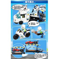 GUDI 10006 non  CÚ VÔ LÊ TUYỆT VỌNG bộ đồ chơi xếp lắp ráp ghép mô hình Police LIVIN'CITY DESPERATE ATTACK Cảnh Sát 620 khối