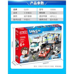 GUDI 10006 non  CÚ VÔ LÊ TUYỆT VỌNG bộ đồ chơi xếp lắp ráp ghép mô hình Police LIVIN'CITY DESPERATE ATTACK Cảnh Sát 620 khối