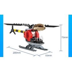 GUDI 10005 non  XE CHỈ HUY CƠ ĐỘNG bộ đồ chơi xếp lắp ráp ghép mô hình Police LIVIN'CITY MOBILE COMMAND CAR Cảnh Sát 427 khối