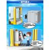 GUDI 10004 non  CƯỚP NGÂN HÀNG bộ đồ chơi xếp lắp ráp ghép mô hình Police LIVIN'CITY BANK ROBBERY Cảnh Sát 437 khối