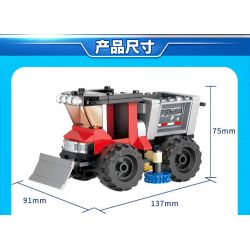 GUDI 10004 non  CƯỚP NGÂN HÀNG bộ đồ chơi xếp lắp ráp ghép mô hình Police LIVIN'CITY BANK ROBBERY Cảnh Sát 437 khối