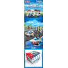 GUDI 10001 10001A 10001B 10001C 10001D non  CẢNH SÁT THÀNH PHỐ 4 TRONG 1 bộ đồ chơi xếp lắp ráp ghép mô hình City LIVIN'CITY 452 khối