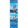 GUDI 10001 10001A 10001B 10001C 10001D non  CẢNH SÁT THÀNH PHỐ 4 TRONG 1 bộ đồ chơi xếp lắp ráp ghép mô hình City LIVIN'CITY 452 khối