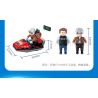 GUDI 10001 10001A 10001B 10001C 10001D non  CẢNH SÁT THÀNH PHỐ 4 TRONG 1 bộ đồ chơi xếp lắp ráp ghép mô hình City LIVIN'CITY 452 khối