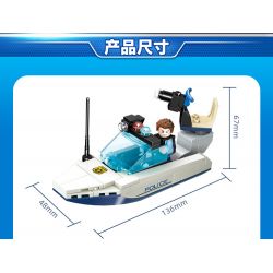 GUDI 10001 10001A 10001B 10001C 10001D non  CẢNH SÁT THÀNH PHỐ 4 TRONG 1 bộ đồ chơi xếp lắp ráp ghép mô hình City LIVIN'CITY 452 khối