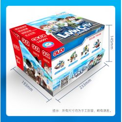 GUDI 10001 10001A 10001B 10001C 10001D non  CẢNH SÁT THÀNH PHỐ 4 TRONG 1 bộ đồ chơi xếp lắp ráp ghép mô hình City LIVIN'CITY 452 khối