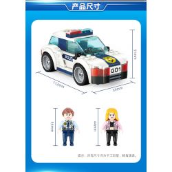 GUDI 10001 10001A 10001B 10001C 10001D non  CẢNH SÁT THÀNH PHỐ 4 TRONG 1 bộ đồ chơi xếp lắp ráp ghép mô hình City LIVIN'CITY 452 khối