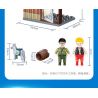 GUDI 10001 10001A 10001B 10001C 10001D non  CẢNH SÁT THÀNH PHỐ 4 TRONG 1 bộ đồ chơi xếp lắp ráp ghép mô hình City LIVIN'CITY 452 khối