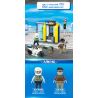 GUDI 10001 10001A 10001B 10001C 10001D non  CẢNH SÁT THÀNH PHỐ 4 TRONG 1 bộ đồ chơi xếp lắp ráp ghép mô hình City LIVIN'CITY 452 khối