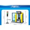 GUDI 10001 10001A 10001B 10001C 10001D non  CẢNH SÁT THÀNH PHỐ 4 TRONG 1 bộ đồ chơi xếp lắp ráp ghép mô hình City LIVIN'CITY 452 khối