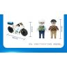 GUDI 10001 10001A 10001B 10001C 10001D non  CẢNH SÁT THÀNH PHỐ 4 TRONG 1 bộ đồ chơi xếp lắp ráp ghép mô hình City LIVIN'CITY 452 khối