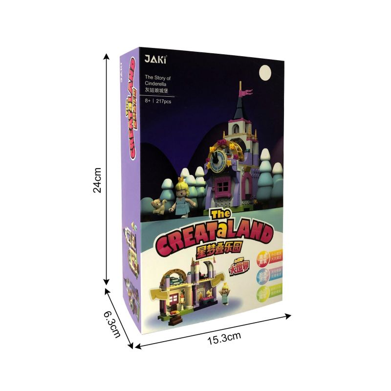 JAKI JK2109 2109 non  LÂU ĐÀI LỌ LEM bộ đồ chơi xếp lắp ráp ghép mô hình THE GREAT LAND 244 khối