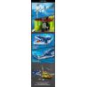 FORANGE FC3724 3724 non  THOÁT KHỎI MIỆNG CỦA MOSASAUR bộ đồ chơi xếp lắp ráp ghép mô hình DINOSAUR ALIVE 888 khối