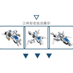 JIESTAR 69000 non  BIẾN ĐỔI SIÊU NHẢY VỌT HIỆP SĨ KIẾM GIÓ PHÒNG THỦ TRÁI ĐẤT bộ đồ chơi xếp lắp ráp ghép mô hình SUPER DEFORMED 901 khối