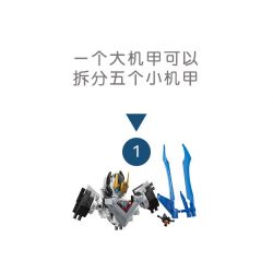 JIESTAR 69000 non  BIẾN ĐỔI SIÊU NHẢY VỌT HIỆP SĨ KIẾM GIÓ PHÒNG THỦ TRÁI ĐẤT bộ đồ chơi xếp lắp ráp ghép mô hình SUPER DEFORMED 901 khối