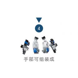 JIESTAR 69000 non  BIẾN ĐỔI SIÊU NHẢY VỌT HIỆP SĨ KIẾM GIÓ PHÒNG THỦ TRÁI ĐẤT bộ đồ chơi xếp lắp ráp ghép mô hình SUPER DEFORMED 901 khối