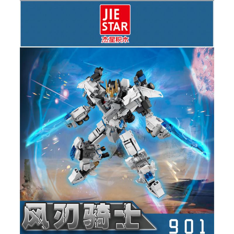 JIESTAR 69000 non  BIẾN ĐỔI SIÊU NHẢY VỌT HIỆP SĨ KIẾM GIÓ PHÒNG THỦ TRÁI ĐẤT bộ đồ chơi xếp lắp ráp ghép mô hình SUPER DEFORMED 901 khối