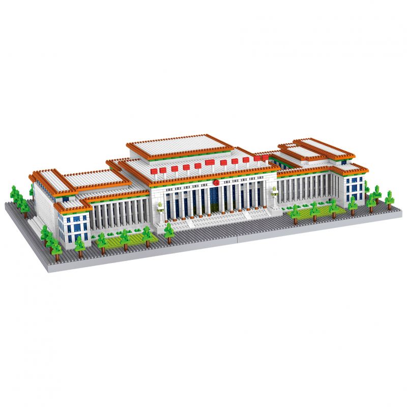 FUN IMAGINATION LZ8186 8186 non  ĐẠI LỄ ĐƯỜNG NHÂN DÂN bộ đồ chơi xếp lắp ráp ghép mô hình Creator GREAT HALL OF THE PEOPLE Sáng Tạo 3730 khối