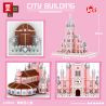 FUN IMAGINATION LZ8052 8052 non  NHÀ THỜ THÁNH TÂM CHÚA GIÊSU HỒ CHÍ MINH VIỆT NAM bộ đồ chơi xếp lắp ráp ghép mô hình Creator HO CHI MINH PINK CHURCH Sáng Tạo 7017 khối