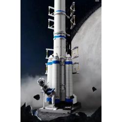 QIZHILE E01000 01000 non  TÊN LỬA ĐẨY ZHENGTU 12 bộ đồ chơi xếp lắp ráp ghép mô hình Frozen CONQUEST XII BOOSTER Nữ Hoàng Băng Giá