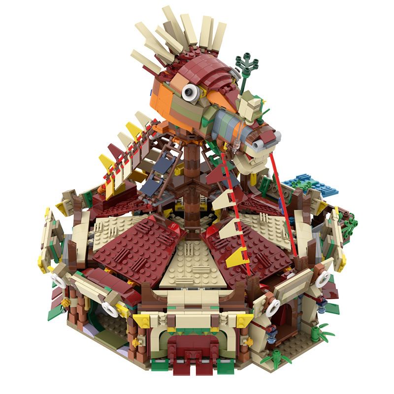 BUILDMOC C5788 5788 non Lego GA TÀU bộ đồ chơi xếp lắp ráp ghép mô hình THE LEGEND OF ZELDA BOTW STABLES 2015 khối