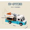 PANTASY 85011 XE TẢI THỰC PHẨM HOÀI CỔ bộ đồ chơi xếp lắp ráp ghép mô hình Creator RETRO FOOD TRUCK Sáng Tạo 2300 khối