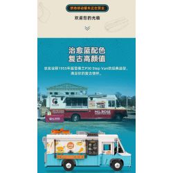 PANTASY 85011 XE TẢI THỰC PHẨM HOÀI CỔ bộ đồ chơi xếp lắp ráp ghép mô hình Creator RETRO FOOD TRUCK Sáng Tạo 2300 khối