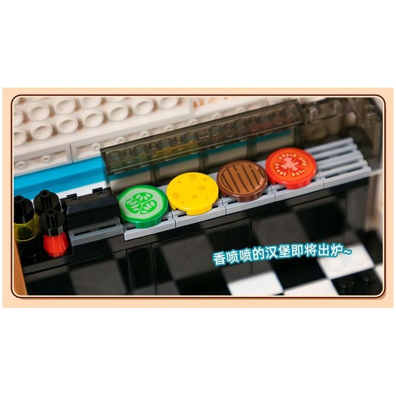 PANTASY 85011 XE TẢI THỰC PHẨM HOÀI CỔ bộ đồ chơi xếp lắp ráp ghép mô hình Creator RETRO FOOD TRUCK Sáng Tạo 2300 khối