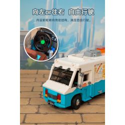 PANTASY 85011 XE TẢI THỰC PHẨM HOÀI CỔ bộ đồ chơi xếp lắp ráp ghép mô hình Creator RETRO FOOD TRUCK Sáng Tạo 2300 khối