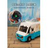 PANTASY 85011 XE TẢI THỰC PHẨM HOÀI CỔ bộ đồ chơi xếp lắp ráp ghép mô hình Creator RETRO FOOD TRUCK Sáng Tạo 2300 khối