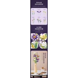 JIESTAR JJ9046 9046 BÓ HOA bộ đồ chơi xếp lắp ráp ghép mô hình Creator TROPICAL FLOWER BOUQUET Sáng Tạo 891 khối