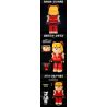 WANGAO 188018 GẤU CƠ STREET FIGHTER KEN 400% bộ đồ chơi xếp lắp ráp ghép mô hình BEAR ROBOT