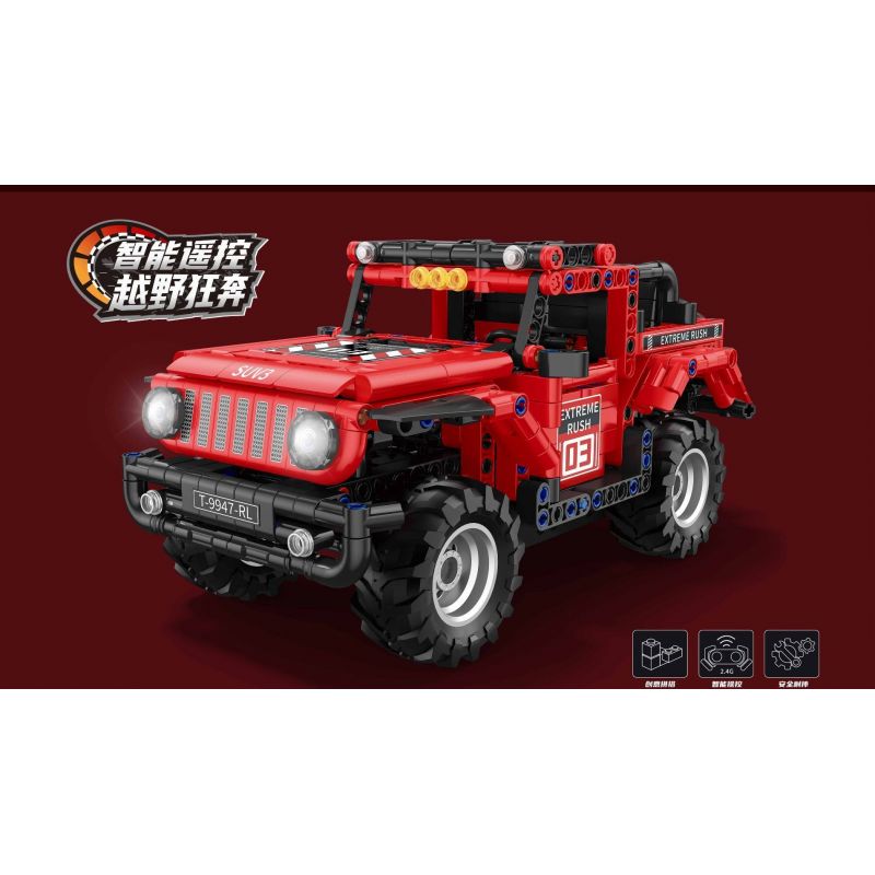 ZHEGAO GZ6233 6233 XE ĐỊA HÌNH RED LION M06 bộ đồ chơi xếp lắp ráp ghép mô hình Technic RED LION-M06 Kỹ Thuật Công Nghệ Cao Mô Hình Phương Tiện 571 khối