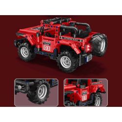 ZHEGAO GZ6233 6233 XE ĐỊA HÌNH RED LION M06 bộ đồ chơi xếp lắp ráp ghép mô hình Technic RED LION-M06 Kỹ Thuật Công Nghệ Cao Mô Hình Phương Tiện 571 khối