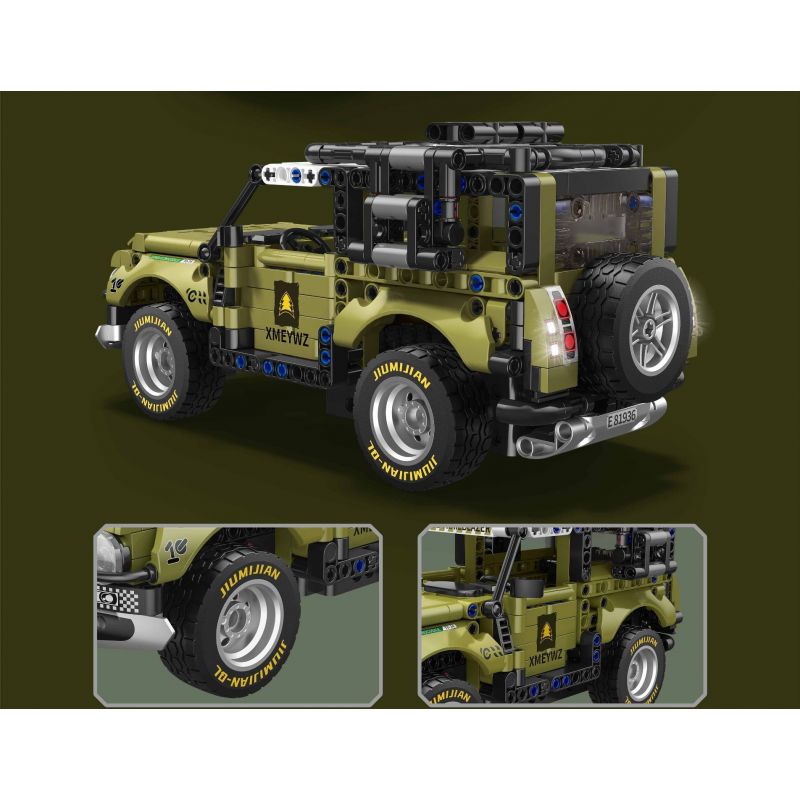 ZHEGAO GZ6235 6235 XE ĐỊA HÌNH CÁ SẤU RỪNG RẬM bộ đồ chơi xếp lắp ráp ghép mô hình Technic JUNGLE CROCOOILE Kỹ Thuật Công Nghệ Cao Mô Hình Phương Tiện 646 khối