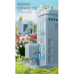 TAOTAOGUANG YEAR TT1001 1001 BỐT ĐIỆN THOẠI HOA bộ đồ chơi xếp lắp ráp ghép mô hình TELEPHONE BOOTH 2079 khối