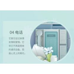 TAOTAOGUANG YEAR TT1001 1001 BỐT ĐIỆN THOẠI HOA bộ đồ chơi xếp lắp ráp ghép mô hình TELEPHONE BOOTH 2079 khối