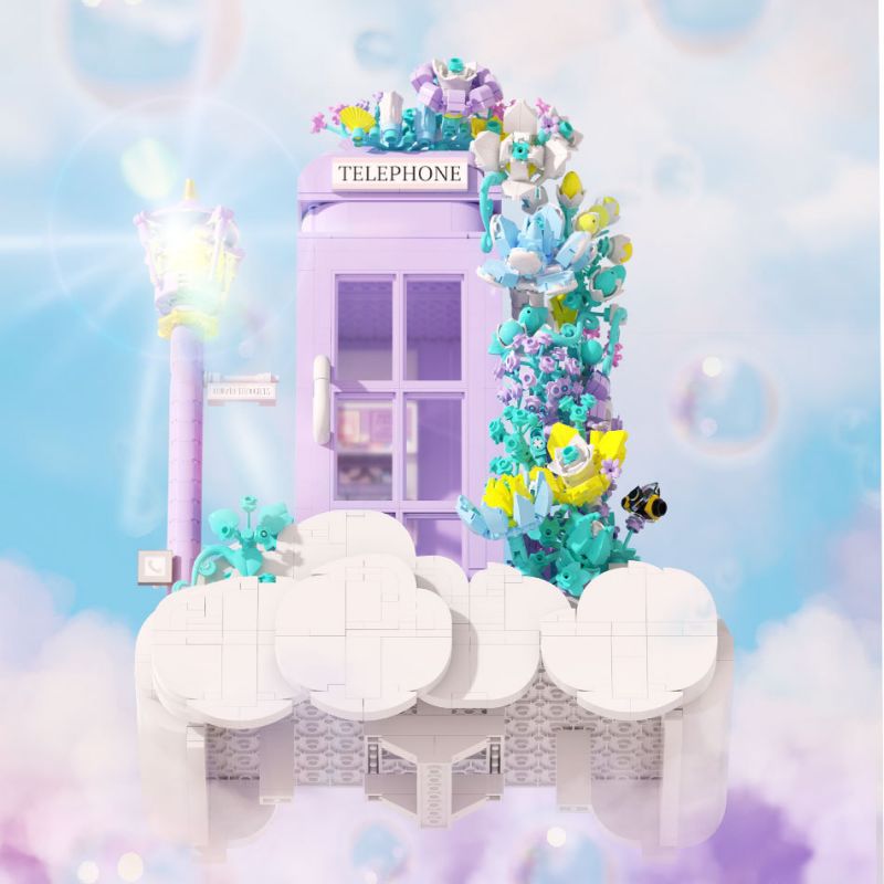 TAOTAOGUANG YEAR TT1002 1002 BUỒNG ĐIỆN THOẠI ĐÁM MÂY bộ đồ chơi xếp lắp ráp ghép mô hình 1526 khối