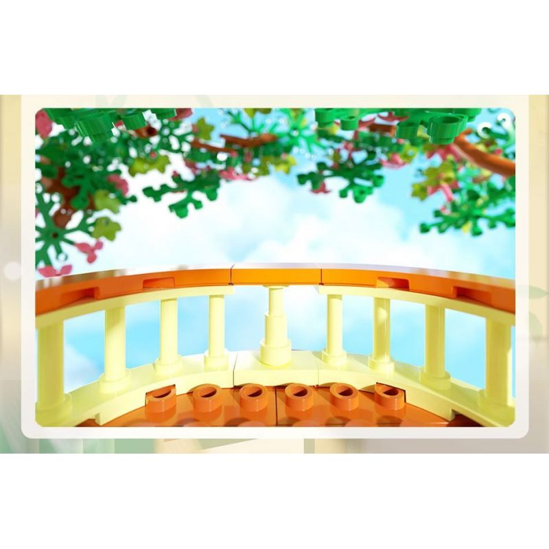 TAOTAOGUANG YEAR TT2001 2001 NGÔI NHÀ TRÊN CÂY RỪNG XANH bộ đồ chơi xếp lắp ráp ghép mô hình 2506 khối