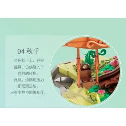 TAOTAOGUANG YEAR TT2001 2001 NGÔI NHÀ TRÊN CÂY RỪNG XANH bộ đồ chơi xếp lắp ráp ghép mô hình 2506 khối