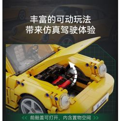 CADA DOUBLEE C62003 62003 RUF CTR 2017 XE THỂ THAO CHIM VÀNG 1:12 tỷ lệ 1:12 bộ đồ chơi xếp lắp ráp ghép mô hình Creator RUF CTR 2017 YELLOWBIRD Sáng Tạo 1515 khối