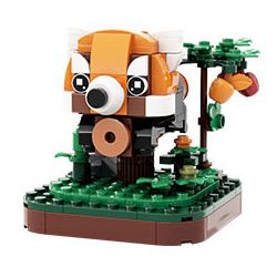 WANGE LIGAO DR.LUCK 1620 QUÁI THÚ TUYỆT VỜI GẤU TRÚC ĐỎ bộ đồ chơi xếp lắp ráp ghép mô hình Creator WONDERFUL ANIMALS Sáng Tạo 125 khối