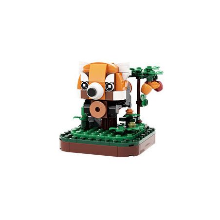 WANGE LIGAO DR.LUCK 1620 QUÁI THÚ TUYỆT VỜI GẤU TRÚC ĐỎ bộ đồ chơi xếp lắp ráp ghép mô hình Creator WONDERFUL ANIMALS Sáng Tạo 125 khối