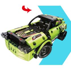 QIHUI 8020 non  XE ĐUA OFF-ROAD XANH LÁ bộ đồ chơi xếp lắp ráp ghép mô hình  Kỹ Thuật Công Nghệ Cao Mô Hình Phương Tiện 335 khối