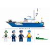 SLUBAN M38-B0657 B0657 0657 M38B0657 38-B0657 non  TÀU CẢNH SÁT BIỂN bộ đồ chơi xếp lắp ráp ghép mô hình Police POLICE LAND SEA 347 khối