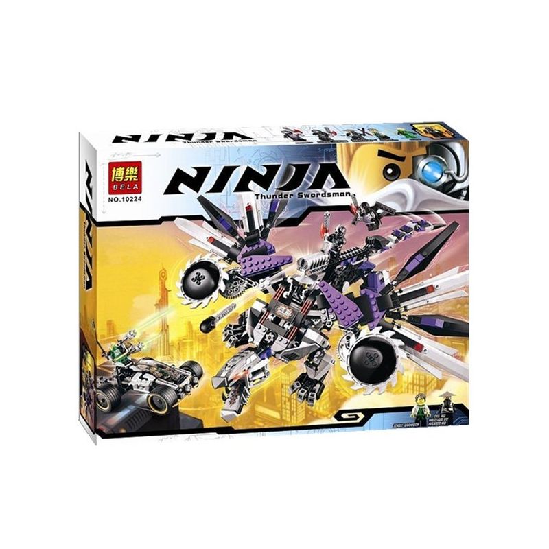 NOT Lego NINDROID MECHDRAGON 70725 Bela Lari 10224 LELE 31039 xếp lắp ráp ghép mô hình NINDROID MECHRỒNG RÔ BỐT MÁY The Lego Ninjago Movie Ninja Lốc Xoáy 691 khối