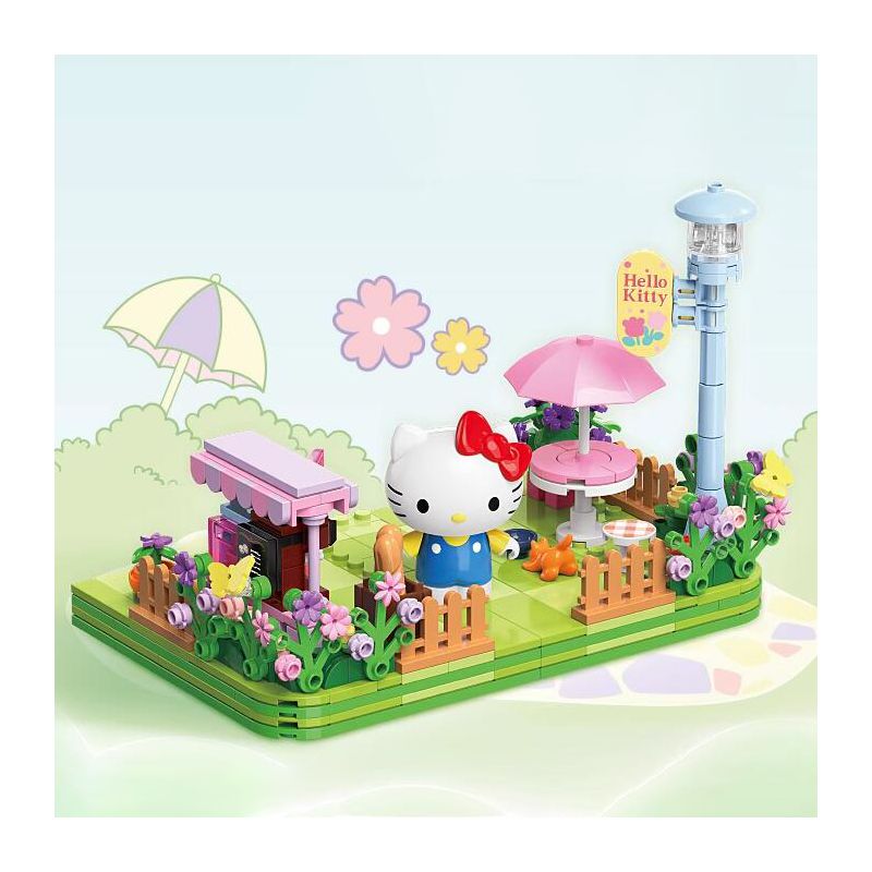 TOP TOY TC2318 2318 non Lego TÒA NHÀ PHỤ KHÔNG THỂ TIN ĐƯỢC CỦA GIA ĐÌNH SANRIO KHU VƯỜN MA THUẬT HELLO KITTY bộ đồ chơi xếp lắp ráp ghép mô hình SANRIO CHARACTERS HELLO KITTY