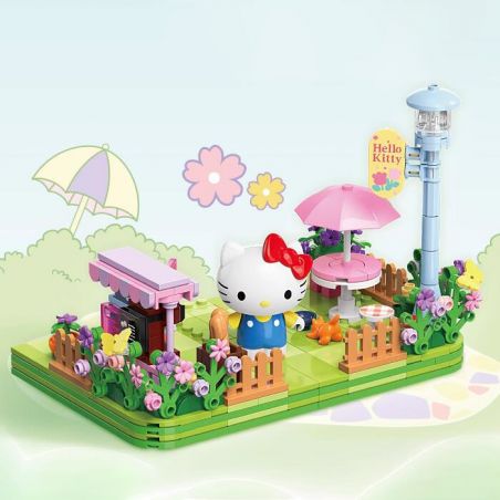 TOP TOY TC2318 2318 TÒA NHÀ PHỤ KHÔNG THỂ TIN ĐƯỢC CỦA GIA ĐÌNH SANRIO KHU VƯỜN MA THUẬT HELLO KITTY bộ đồ chơi xếp lắp ráp ghép mô hình SANRIO CHARACTERS HELLO KITTY