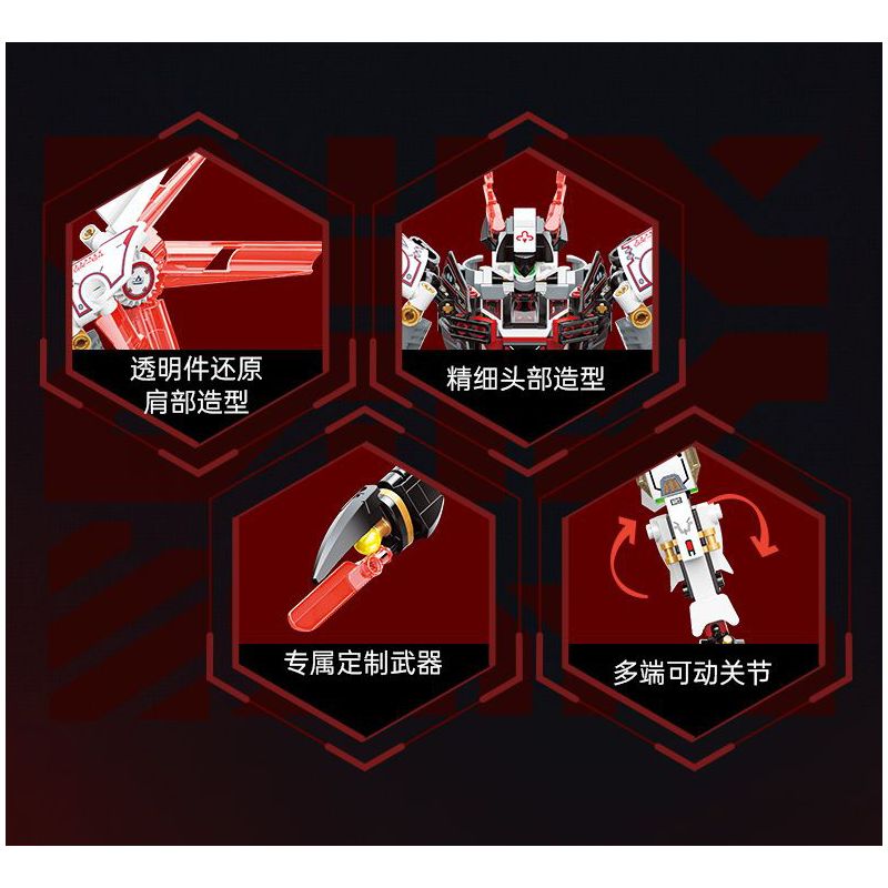 TOP TOY TC2403 2403 HALBERD VALKYRIE MECHA bộ đồ chơi xếp lắp ráp ghép mô hình BRIGHT GODDESS 400 khối