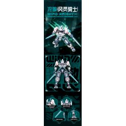 TOP TOY TC2404 2404 HIỆP SĨ TINH THẦN GIÓ MECHA bộ đồ chơi xếp lắp ráp ghép mô hình WIND KNIGHT 400 khối